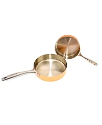 BergHOFF Vintage-Like Tri-Ply 5 Piece Mid Size Polished Copper Cookware Set
