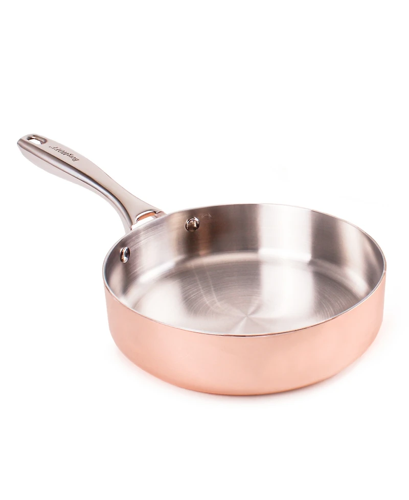 BergHOFF Vintage 4pc Tri-Ply Copper Cookware Set with Lids, Polished