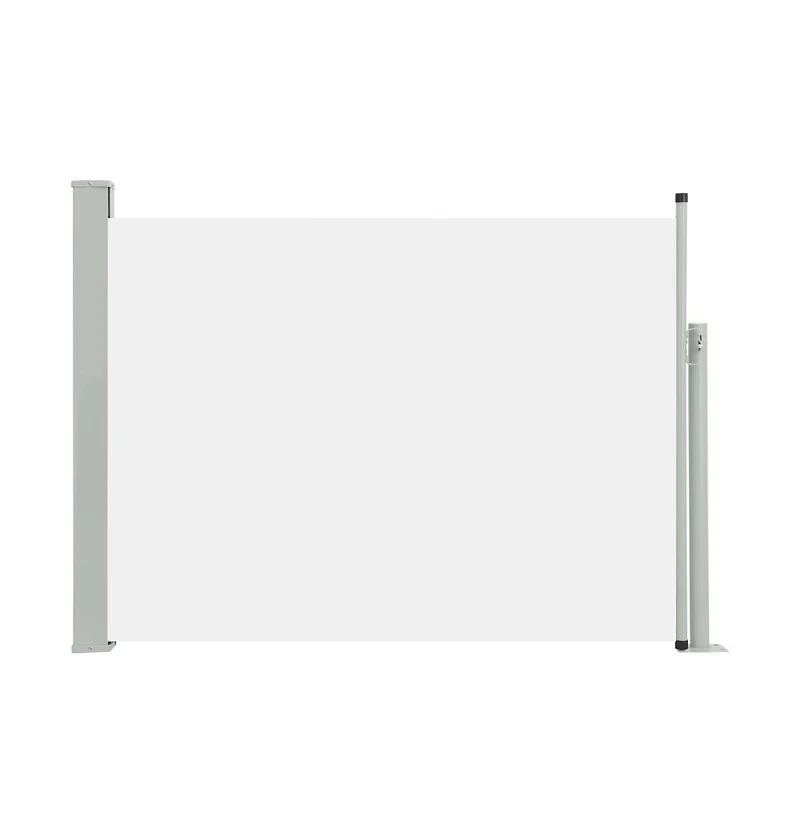 Patio Retractable Side Awning 47.2"x196.9" Cream