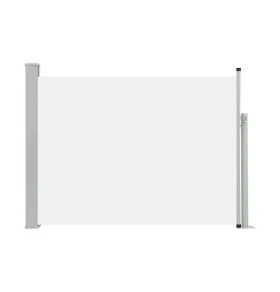 Patio Retractable Side Awning 47.2"x196.9" Cream