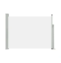 Patio Retractable Side Awning 47.2"x196.9" Cream