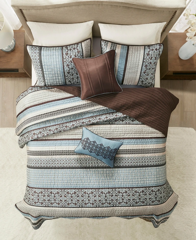 Madison Park Princeton 5-Pc. Quilt Set, Full/Queen
