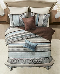 Madison Park Princeton 5-Pc. Quilt Set, Full/Queen