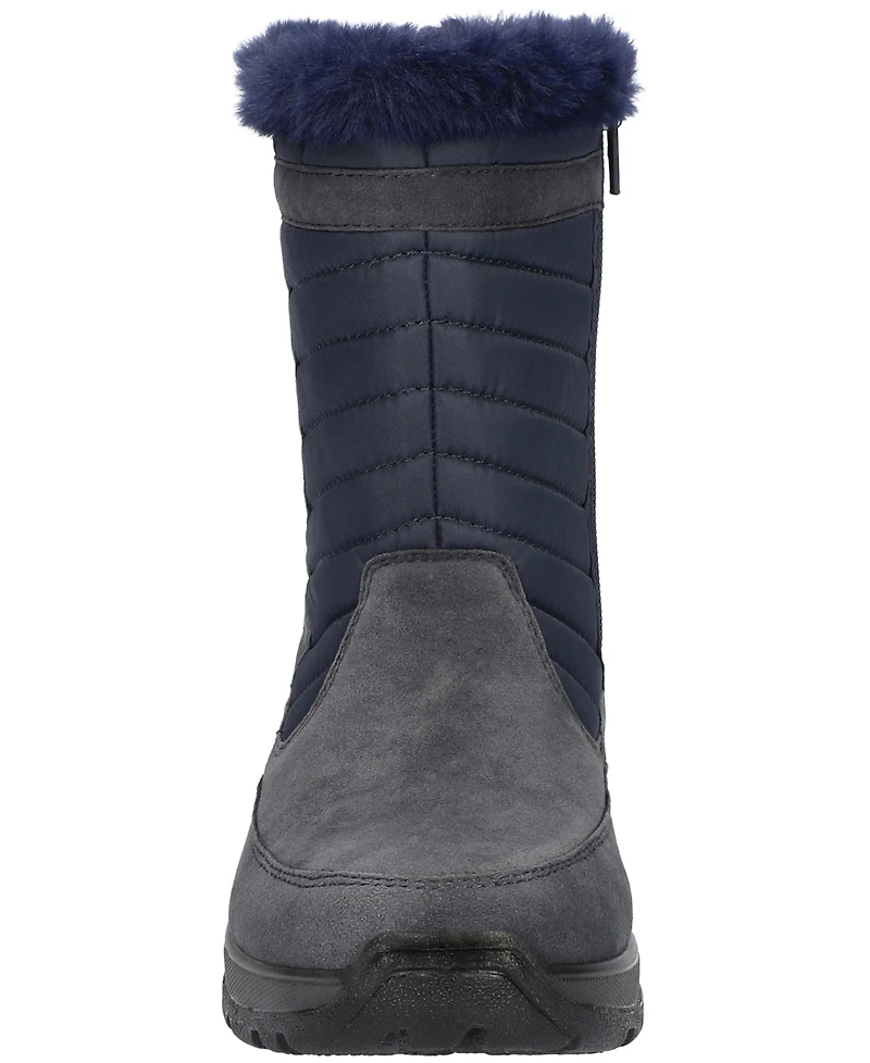 Easy Street Women's Frazer Slip Resistant and Waterproof Side Zip Boots