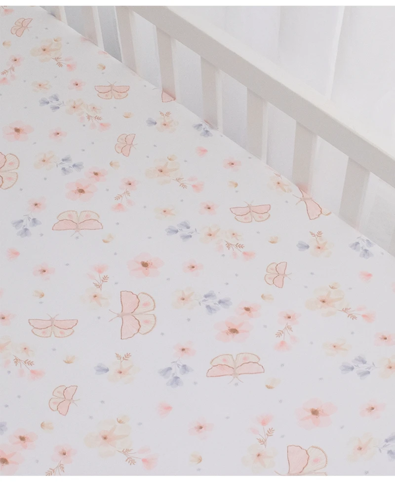 Living Textiles Baby Girls Cotton Jersey Crib Sheet