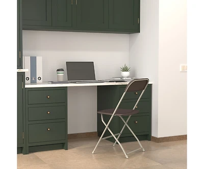 Plastic Folding Chair - 4 Pack 650Lb Weight Capacity