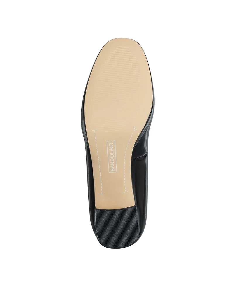 Bandolino Women's Cooler Almond Toe Platform Block Heel Pumps