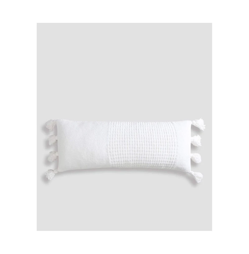 Sunday Citizen Braided Pom Decorative Pillow, 14" x 36"