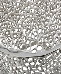 Rosemary Lane 16" Aluminum Abstract Coral Accent Table
