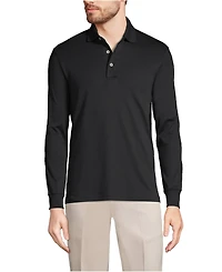 Lands' End Men's Long Sleeve Cotton Supima Polo Shirt