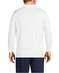 Lands' End Big & Tall Long Sleeve Supima Interlock Polo Shirt