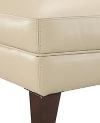 Collyn 31" Modern Leather Ottoman, Created for Macy's