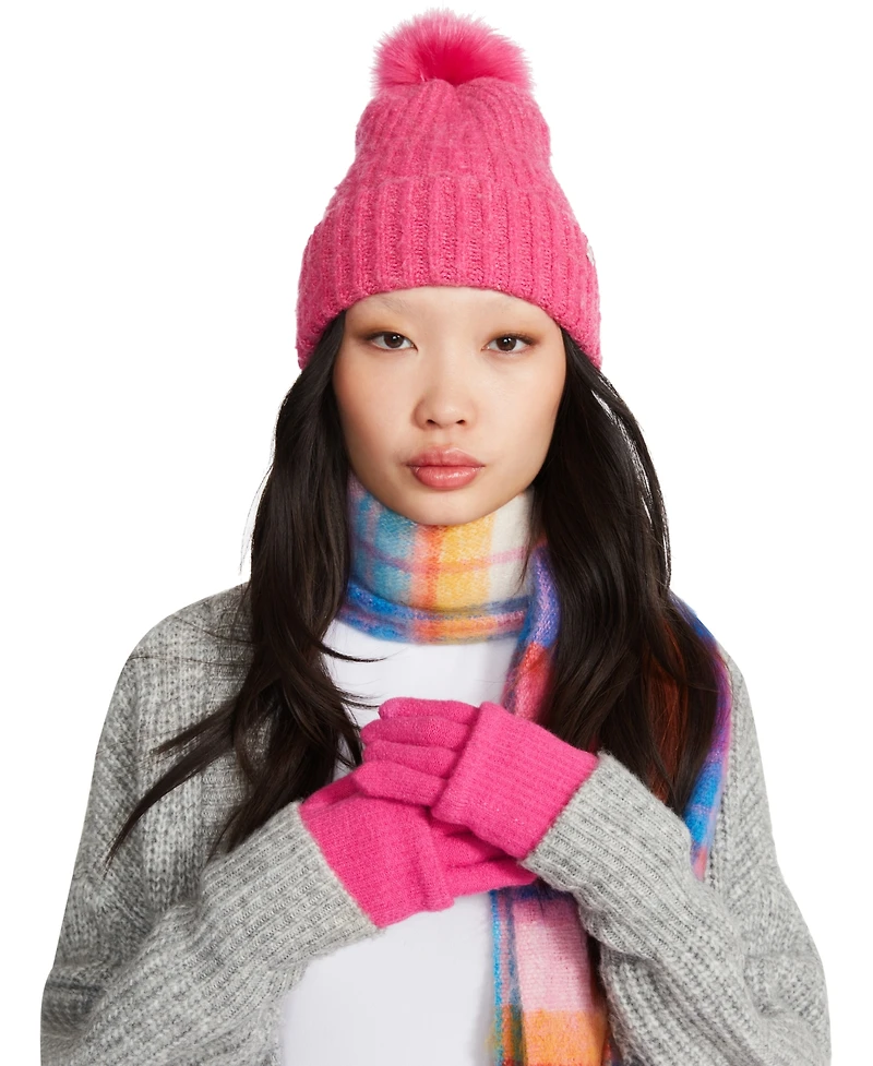 Steve Madden Women's Cozy Touchscreen Gloves, Created for Macy's