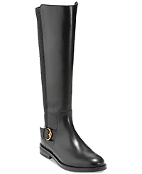 Cole Haan Women's Clover Stretch Side-Buckle Riding Boots