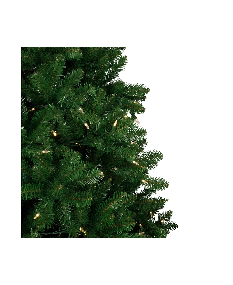 7.5' Pre-Lit Manchester Pine Instant Connect Artificial Christmas Tree with Dual Led Lights