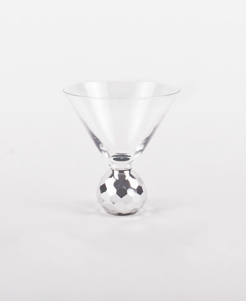 8 Oak Lane Glass Disco Martini, 4 Piece Set