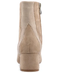 Journee Collection Women's Lusinda Color Block Pointed Toe Booties