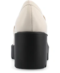 Journee Collection Women's Kezziah Platform Lug Loafer
