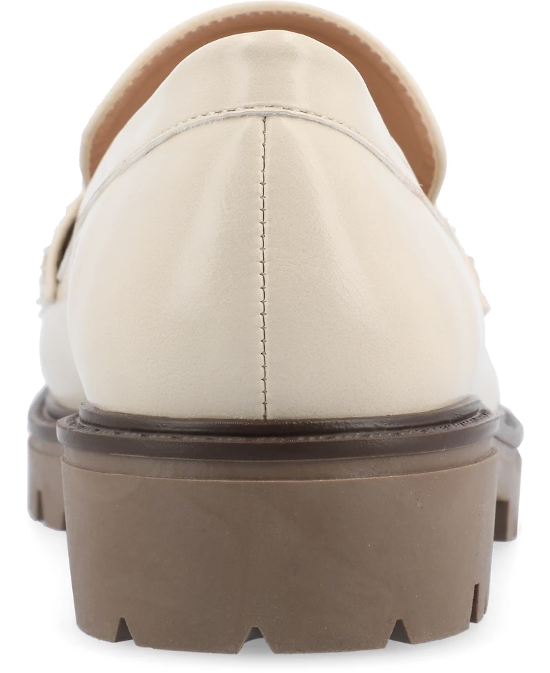 Journee Collection Women's Jessamey Lug Sole Round Toe Loafers