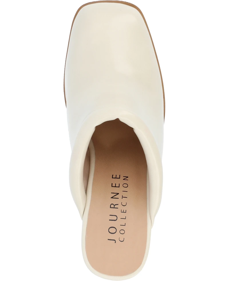 Journee Collection Women's Izara Platform Mules
