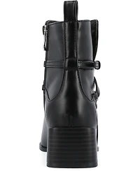 Journee Collection Women's Estelle Stacked Block Heel Booties