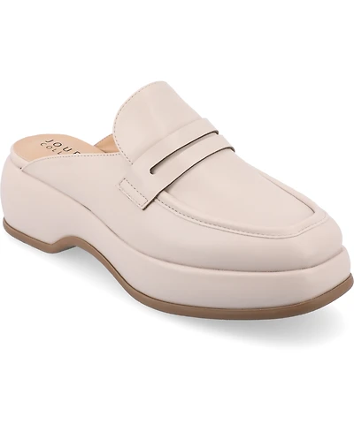 Journee Collection Women's Antonina Platform Mule Loafers