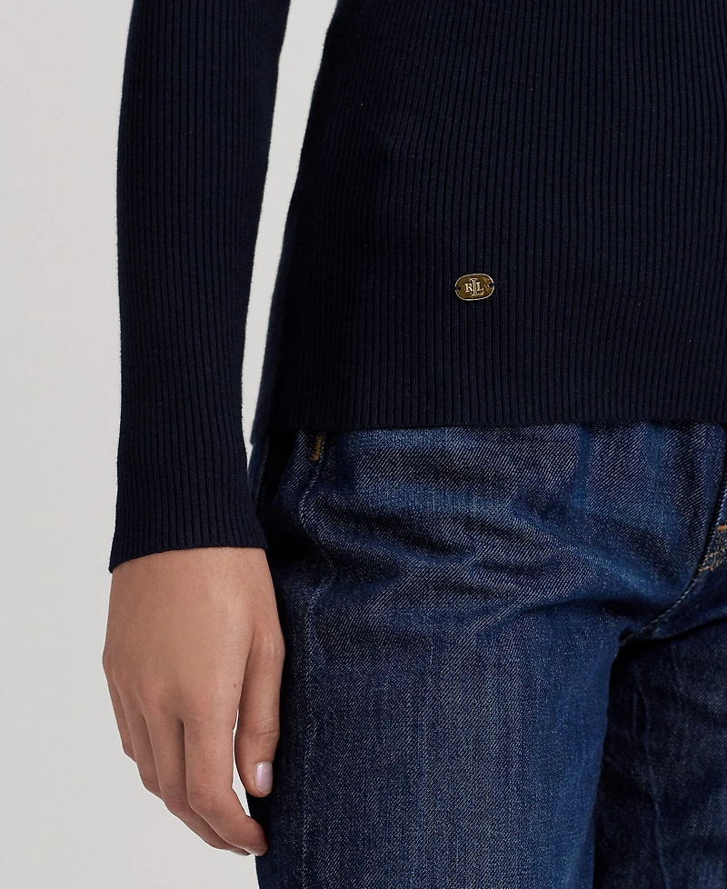 Lauren Ralph Ribbed Turtleneck Sweater