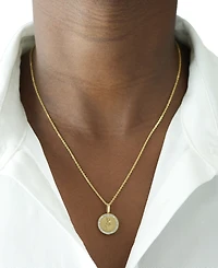 Audrey by Aurate Diamond Zodiac Reversible Pendant Necklace (1/10 ct. t.w.) Gold Vermeil, Exclusively at Macy's