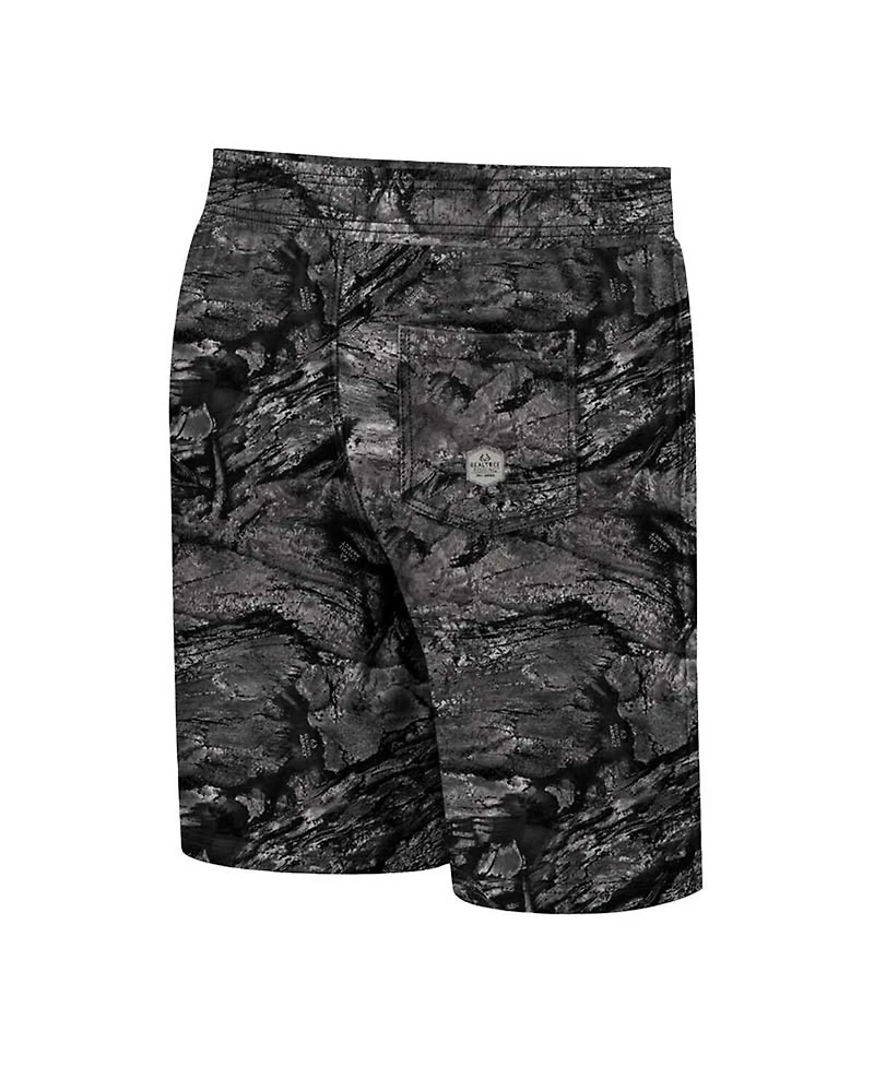 Men's Colosseum Charcoal Kansas State Wildcats Realtree Aspect Ohana Swim Shorts