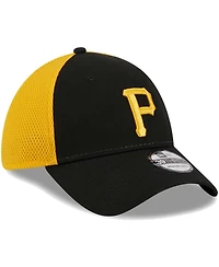 Men's New Era Black Pittsburgh Pirates Team Neo 39THIRTY Flex Hat