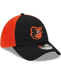 Men's New Era Black Baltimore Orioles Team Neo 39THIRTY Flex Hat