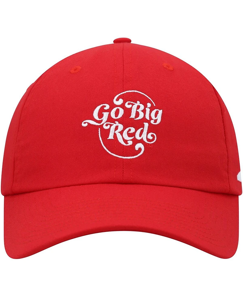 Men's adidas Scarlet Nebraska Huskers Slouch Adjustable Hat