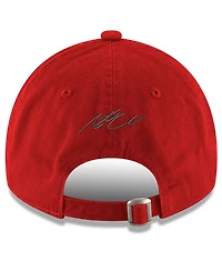 Men's New Era Scarlet Austin Cindric Enzyme Washed 9TWENTY Adjustable Hat