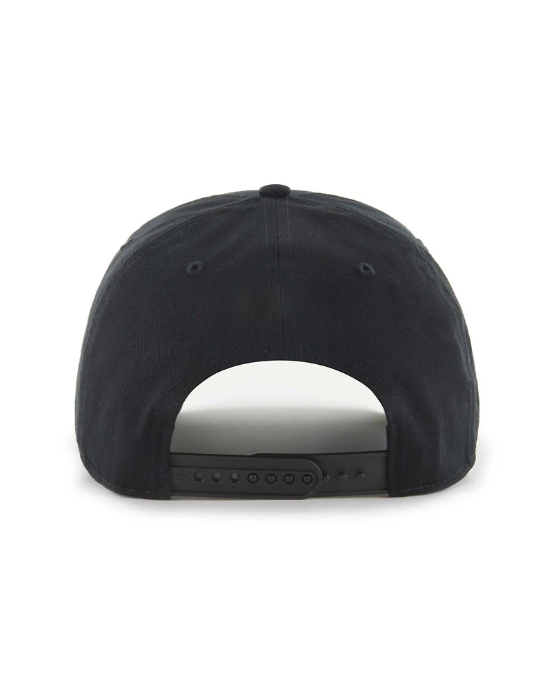 Men's '47 Brand Black Toronto Raptors Contra Hitch Snapback Hat