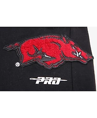 Men's Pro Standard Black Arkansas Razorbacks Classic Dk Jogger Pants
