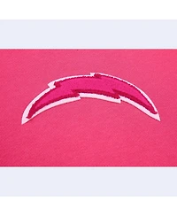 Women's Pro Standard Los Angeles Chargers Triple Pink Cropped Pullover Hoodie