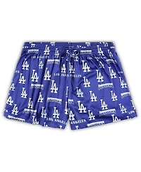 Women's Concepts Sport White, Royal Los Angeles Dodgers Plus Tank Top and Shorts Sleep Set