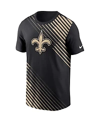 Men's Nike Black New Orleans Saints Yard Line Fashion Asbury T-shirt