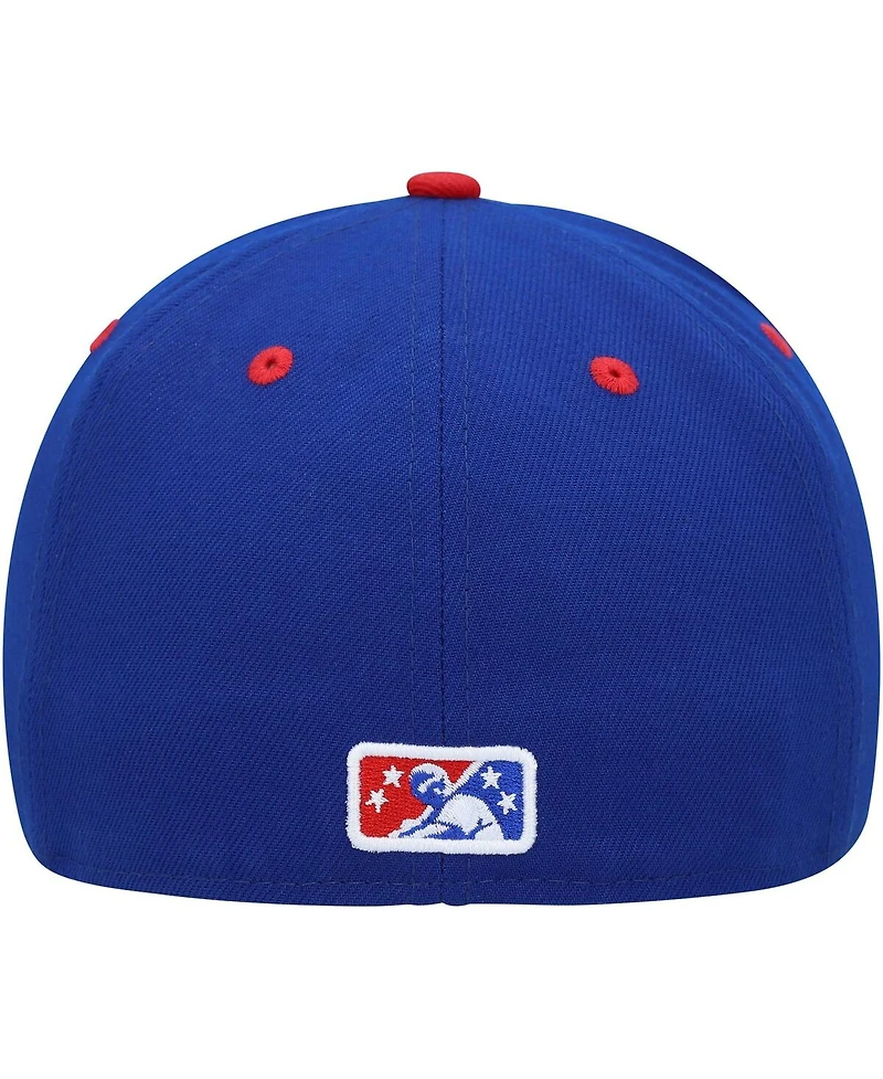 Men's New Era Blue Stockton Ports Marvel x Minor League 59FIFTY Fitted Hat