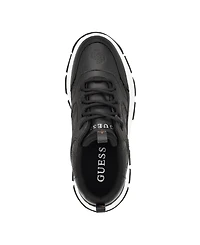 Guess Women's Bisun Lugged Rubber Sole Lace Up Platform Sneakers