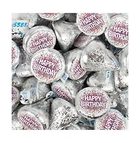 Just Candy Birthday Candy Hershey's Kisses Chocolate Party Favors, 90 Pieces