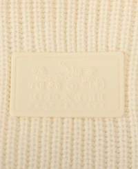 Coach Women's Rubber Patch Knit Cape Sweater