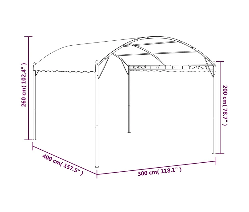 Gazebo Fabric Cream