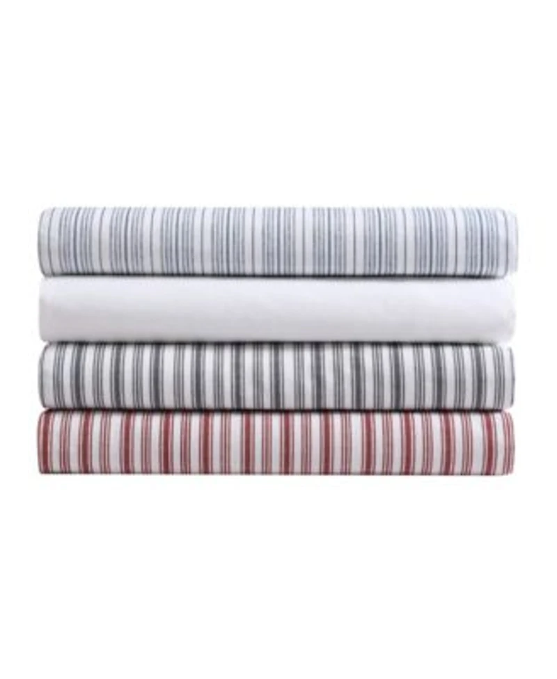 Nautica Solid Cotton Percale Fitted Sheets