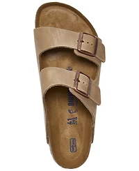 Birkenstock Men's Arizona Essentials Oiled Leather Two-Strap Sandals from Finish Line