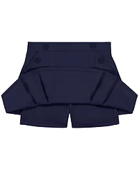 Nautica Little Girls Uniform Button Pockets Elastic Waist Scooter Skorts