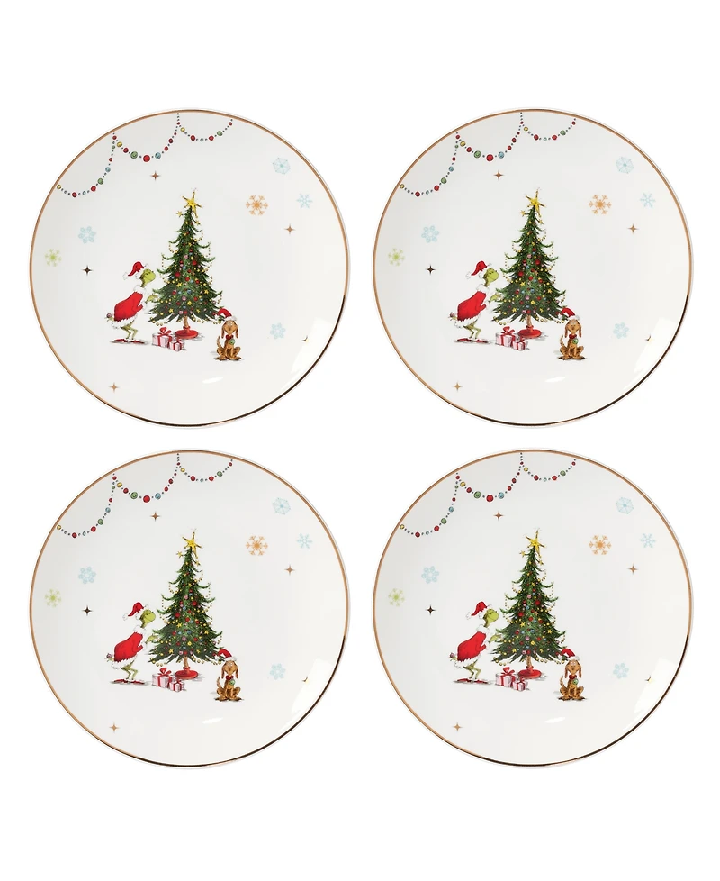 Lenox Merry Grinchmas Dinner Plates, Set of 4