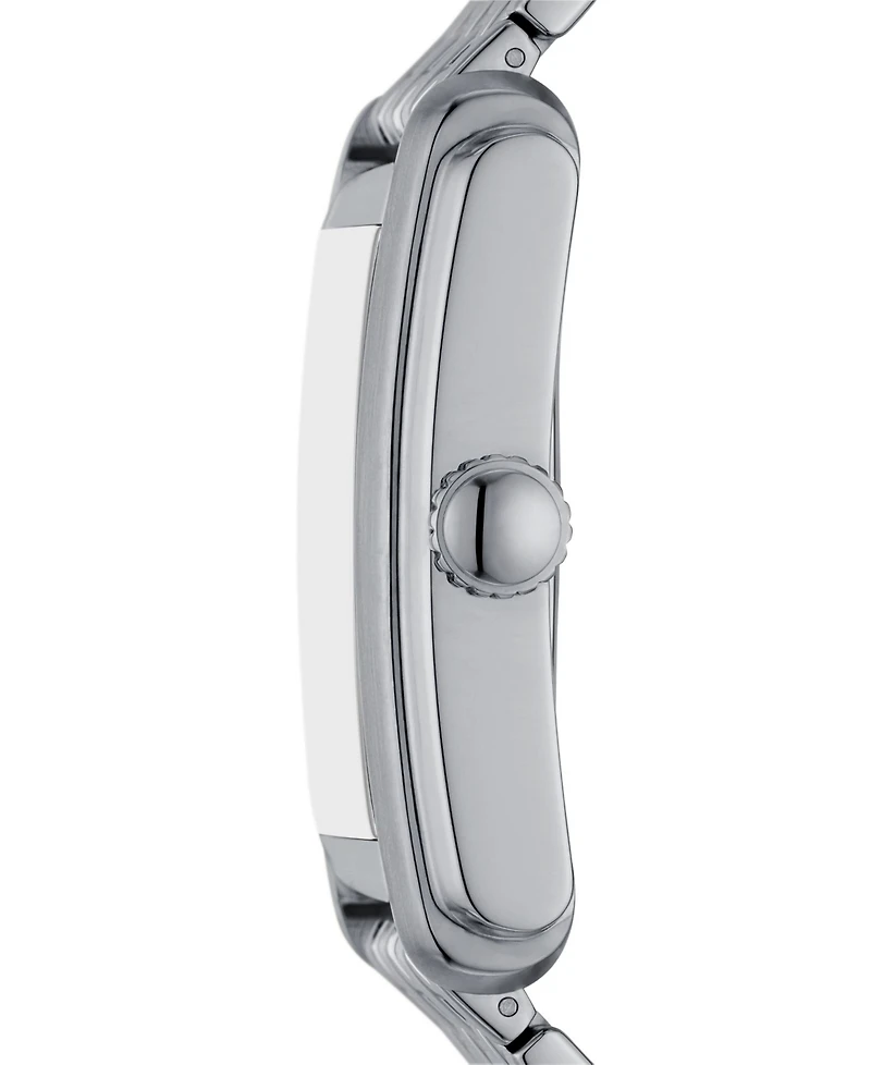 Fossil Men's Carraway Three-Hand Silver-Tone Stainless Steel Watch, 30mm