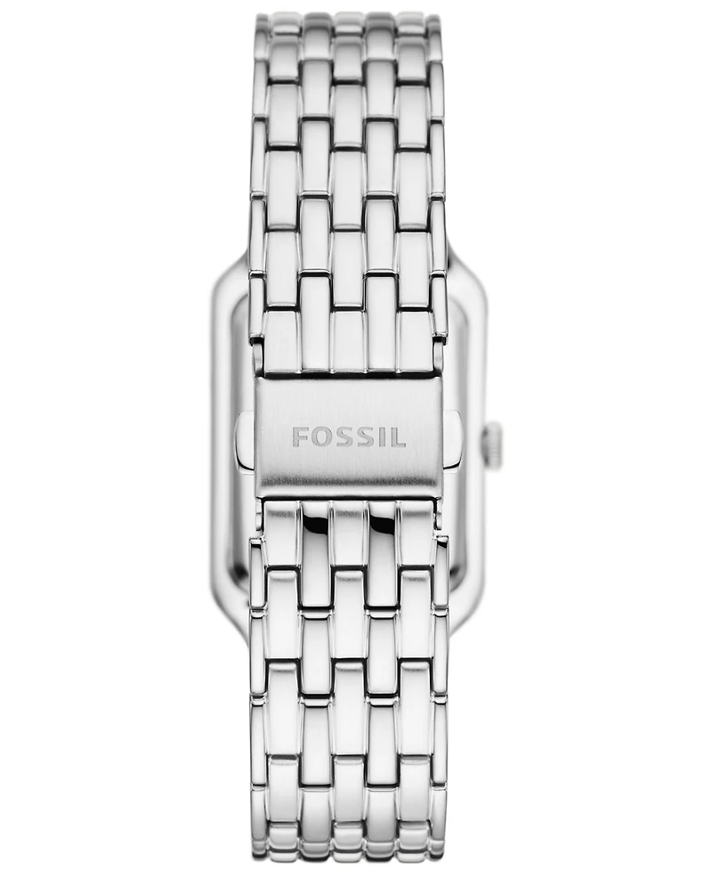 Fossil Women's Raquel Three-Hand Date Silver-Tone Stainless Steel Watch, 26mm