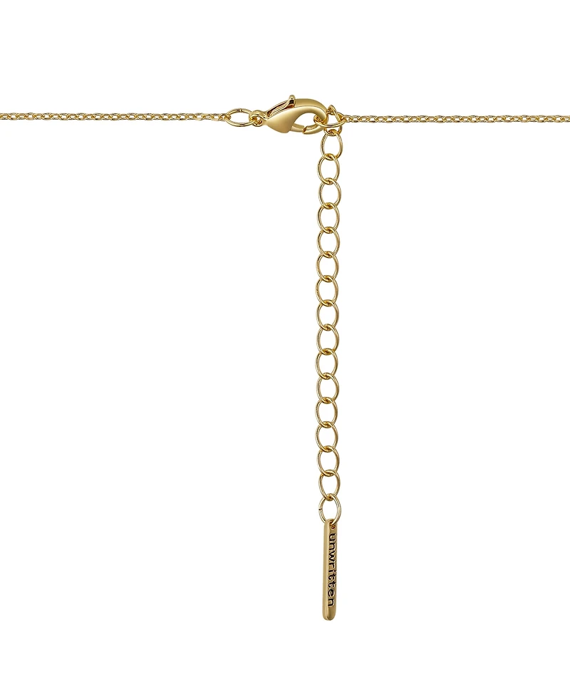 Unwritten Cubic Zirconia Hexagon Pendant Necklace
